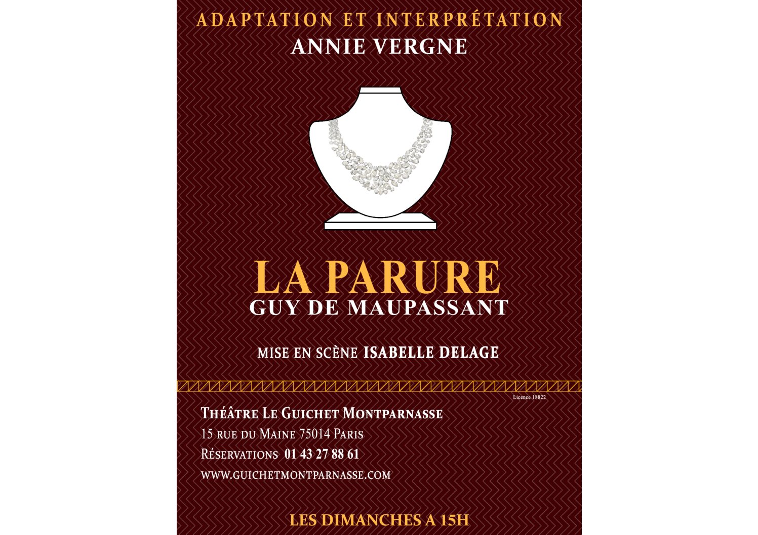 Au théâtre : La Parure de Guy de Maupassant